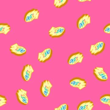 Logic math science education isometric icon seamless pattern Stock Illustration