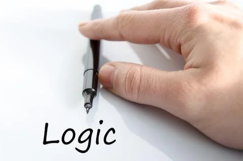 Logic text concept Stock Photos