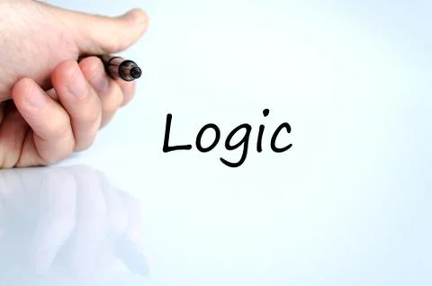 Logic text concept Stock Photos