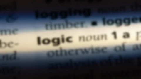 Logic word in a dictionary. Video stock 99562868