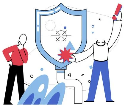 Logical analysis vector illustration. The mind is puzzle, and logical analysi Stock Illustration