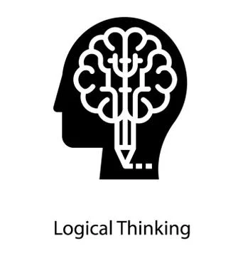 Logical Brain Thinking Stock Illustration