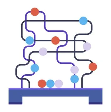 Logical or creative game. The development of logical thinking or skills in Stock Illustration