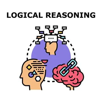 Logical reasoning process developing problem solving skills Stock-Illustration