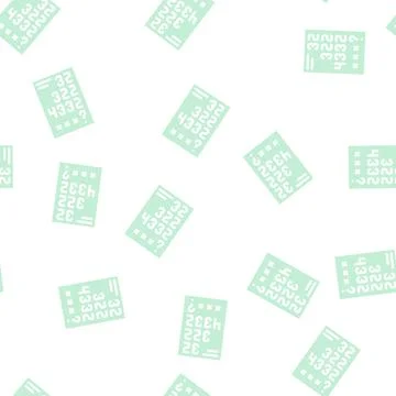 Logical tasks glyph vector seamless pattern black Stock Illustration