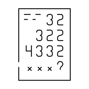 Logical tasks line icon vector illustration black Stock Illustration