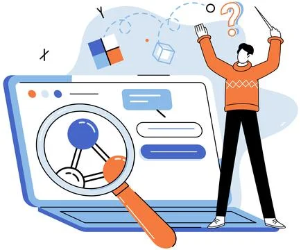 Logical thinking. Logical thinking enables us to evaluate pros and cons, assess 스톡 일러스트