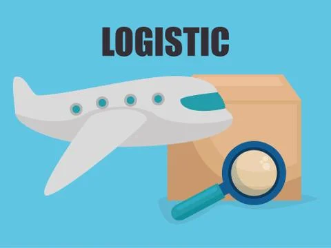 Logidtic service with boxes イラスト素材