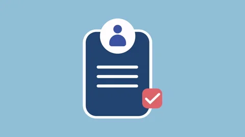 Login to account, Login window with avatar icon 2d Animation with Alpha Matte Stock-Footage 335917862
