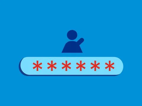 Login to account. password decryption icon. vector illustration Stock Illustration