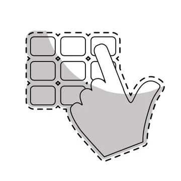 Login and password design Illustrazione stock