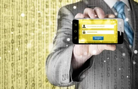 Login and password Stock Illustration