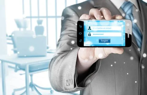Login and password Stock-Illustration