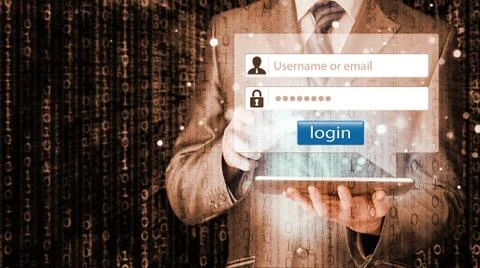 Login and password Illustrazione stock