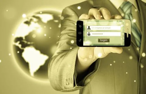 Login and password Stock Illustration