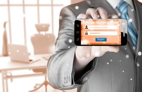 Login and password Stock Illustration