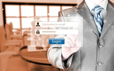 Login and password 스톡 일러스트