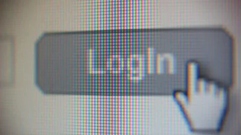 Login and sign in button on computer screen 스톡 동영상 37342736