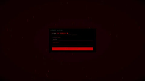 Login animation followed by hacking animation in dark digital setting Stock Footage 324590069