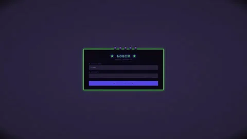 Login animation shows entry fields followed by animation of being hacked sh.. Stock Footage 324590037