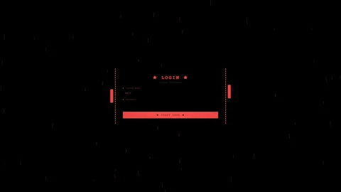 Login animation shows steps of accessing a computer followed by get hacked .. Stock Footage 324590073