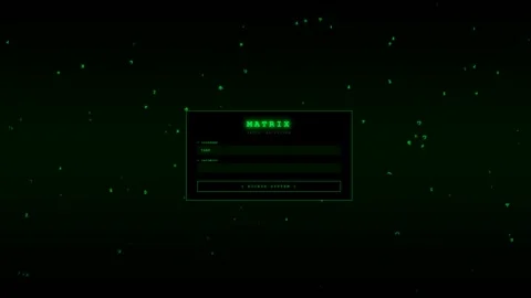 Login animation for system admin showing hacking action on computer screen .. Stock Footage 327567169
