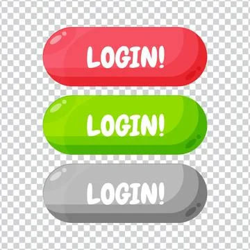 Login button icon on blank background Stock Illustration
