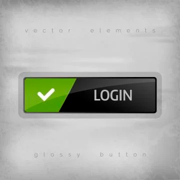 Login Button Stock Illustration