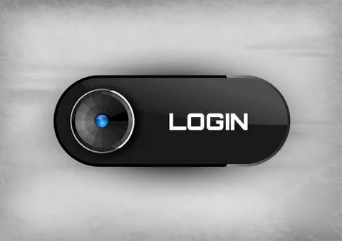 Login Button Illustrazione stock
