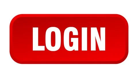 Login button. login square 3d push button Illustrazione stock