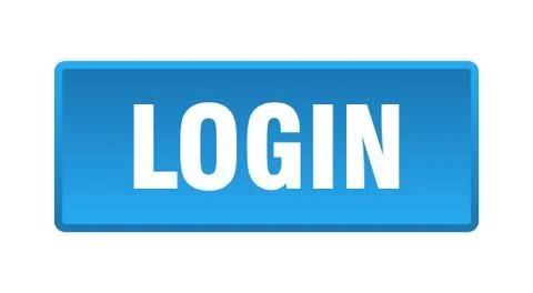 Login button. login square blue push button Stock Illustration