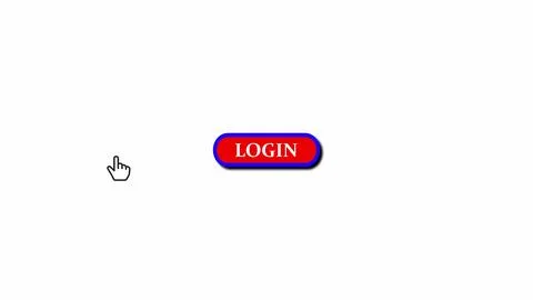 Login button on a minimalist white background. Depicting website access con.. Illustrazione stock