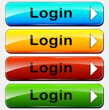 Login buttons Illustrazione stock