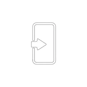 Login. flat vector icon Stock Illustration