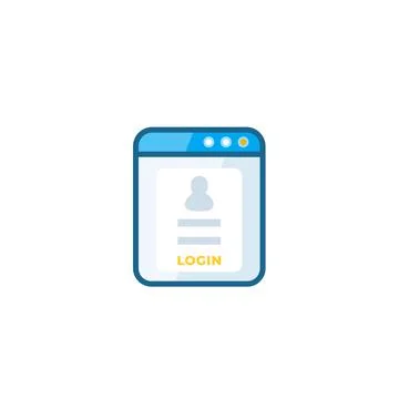 Login form icon Stock Illustration
