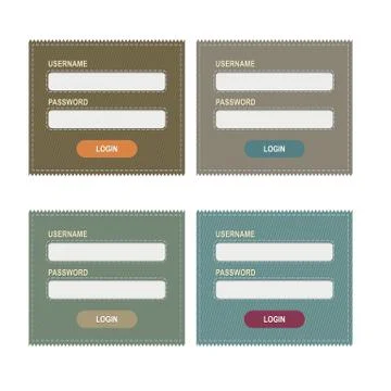 Login form Stock Illustration