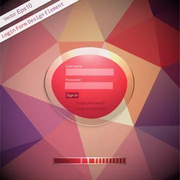 Login Form Stock Illustration
