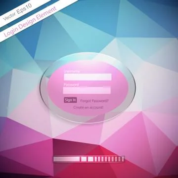 Login Form Stock Illustration