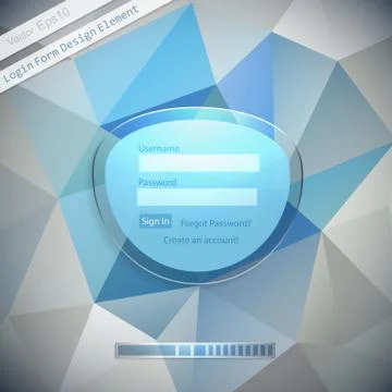 Login Form Stock Illustration