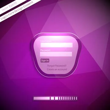 Login Form Stock Illustration