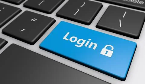 Login Icon Computer Button Illustrazione stock