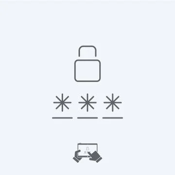Login icon - Thin series Stock-Illustration