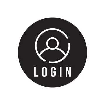 Login icon vector Stock Illustration