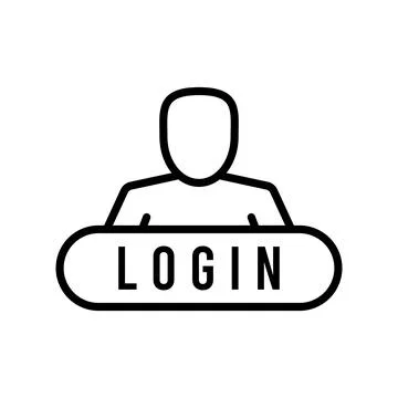 Login icon vector Stock Illustration