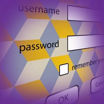 Login Stock Illustration