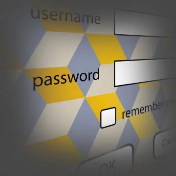 Login Stock Illustration