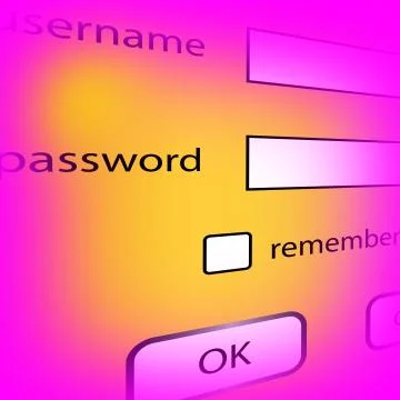 Login Stock Illustration