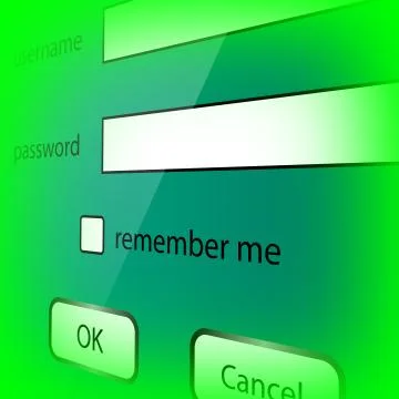 Login Stock Illustration