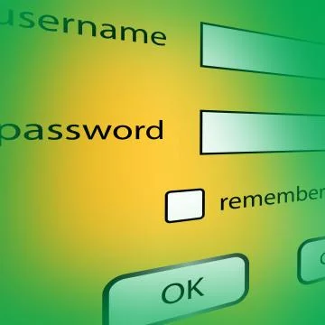 Login Stock Illustration