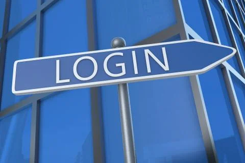 Login Stock Illustration